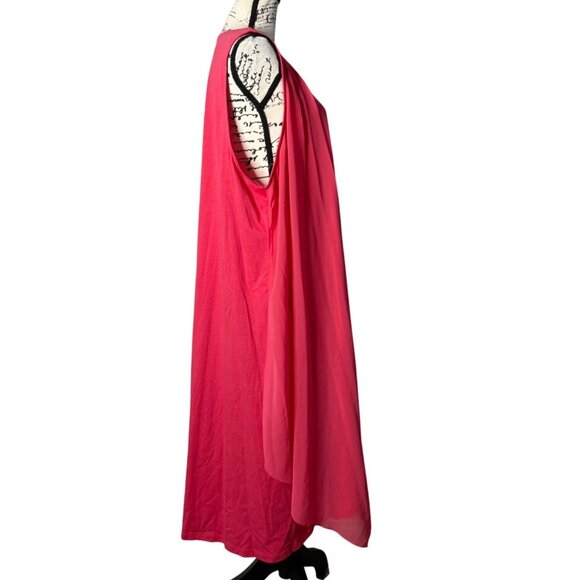 Soft Surroundings Womens 3X Amalfi Dress Asymmetrical Layered V-Neck Sleeveless - Picture 3 of 9